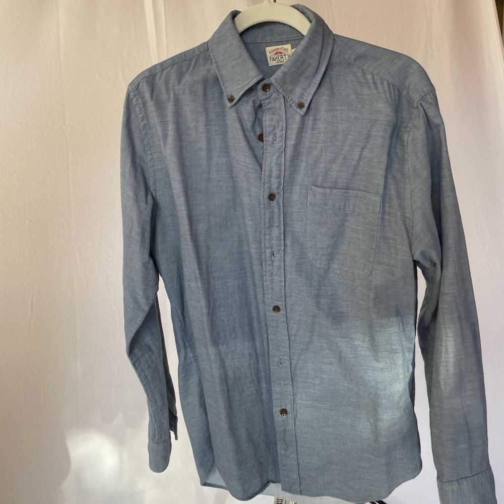 Faherty button down long sleeve shirt